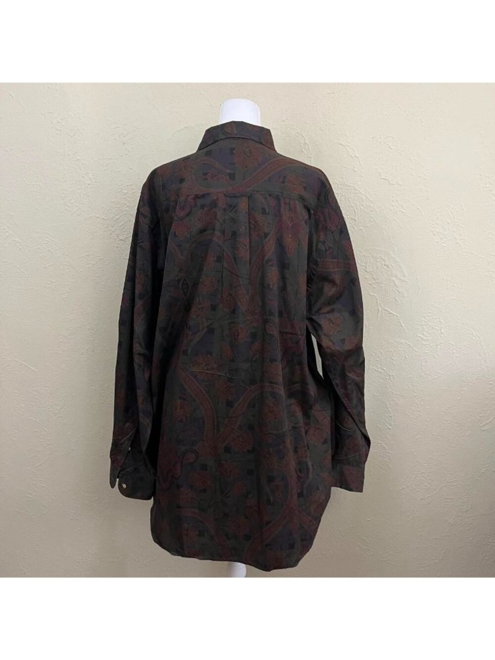 90s paisley boho artsy indie skater button down shirt - Picture 5 of 8